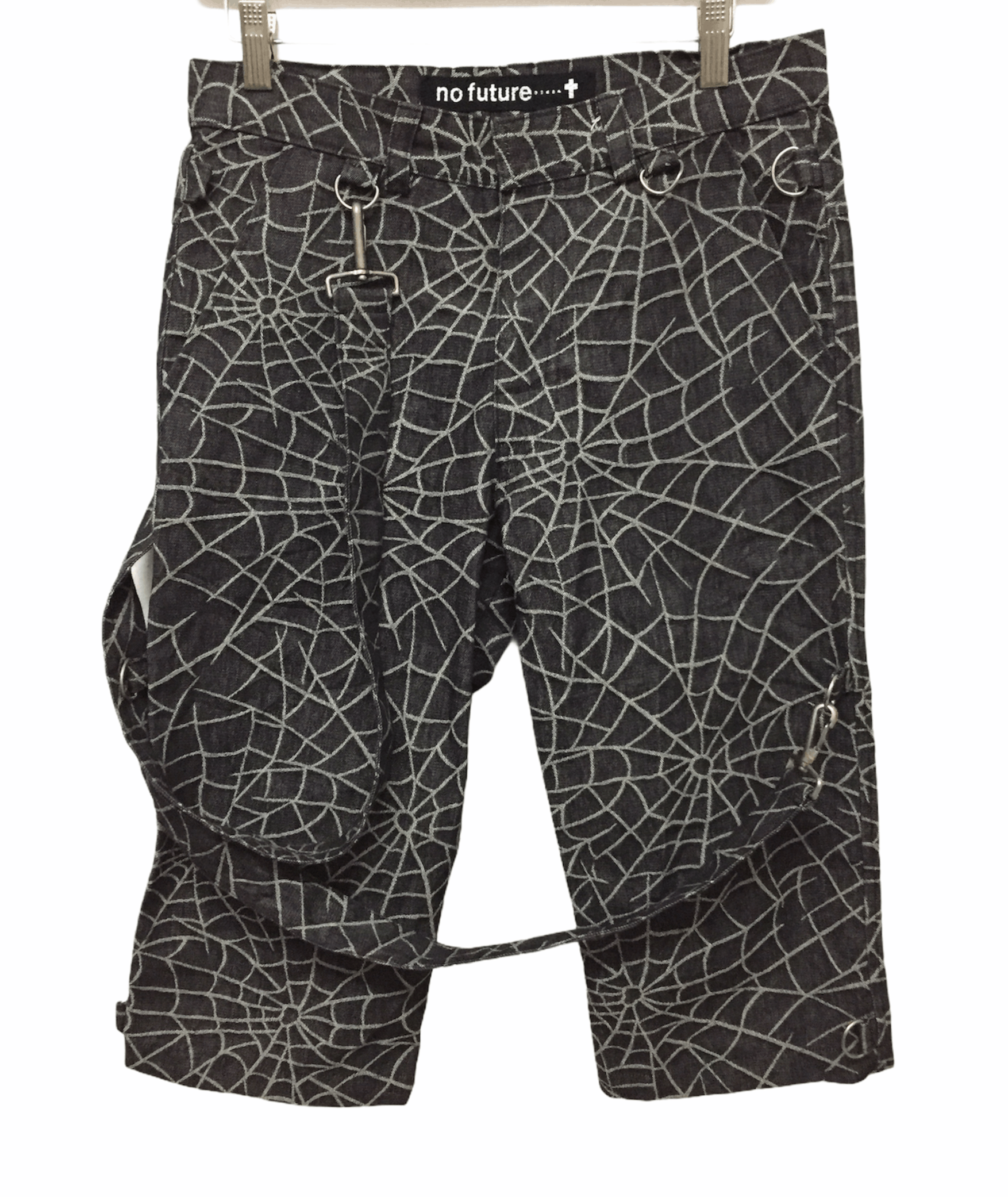 A.F.F.A. × Japanese Brand × No Future spiderweb Bondage Short undercover Size US 29 - 1 Thumbnail