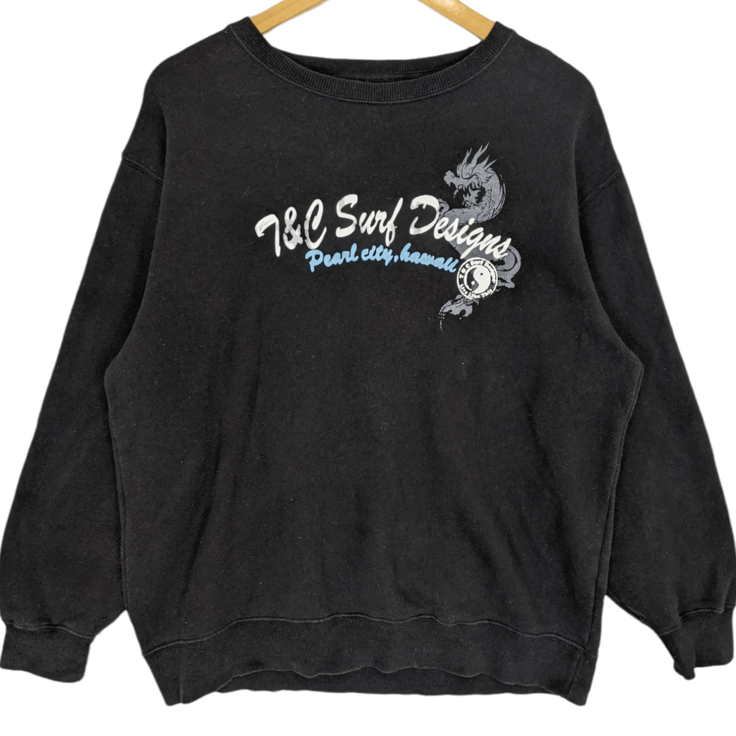 Japanese Brand T&C Surf Designs Hawaii Dragon Jumper Sweatshirt Size US L / EU 52-54 / 3 - 2 Thumbnail