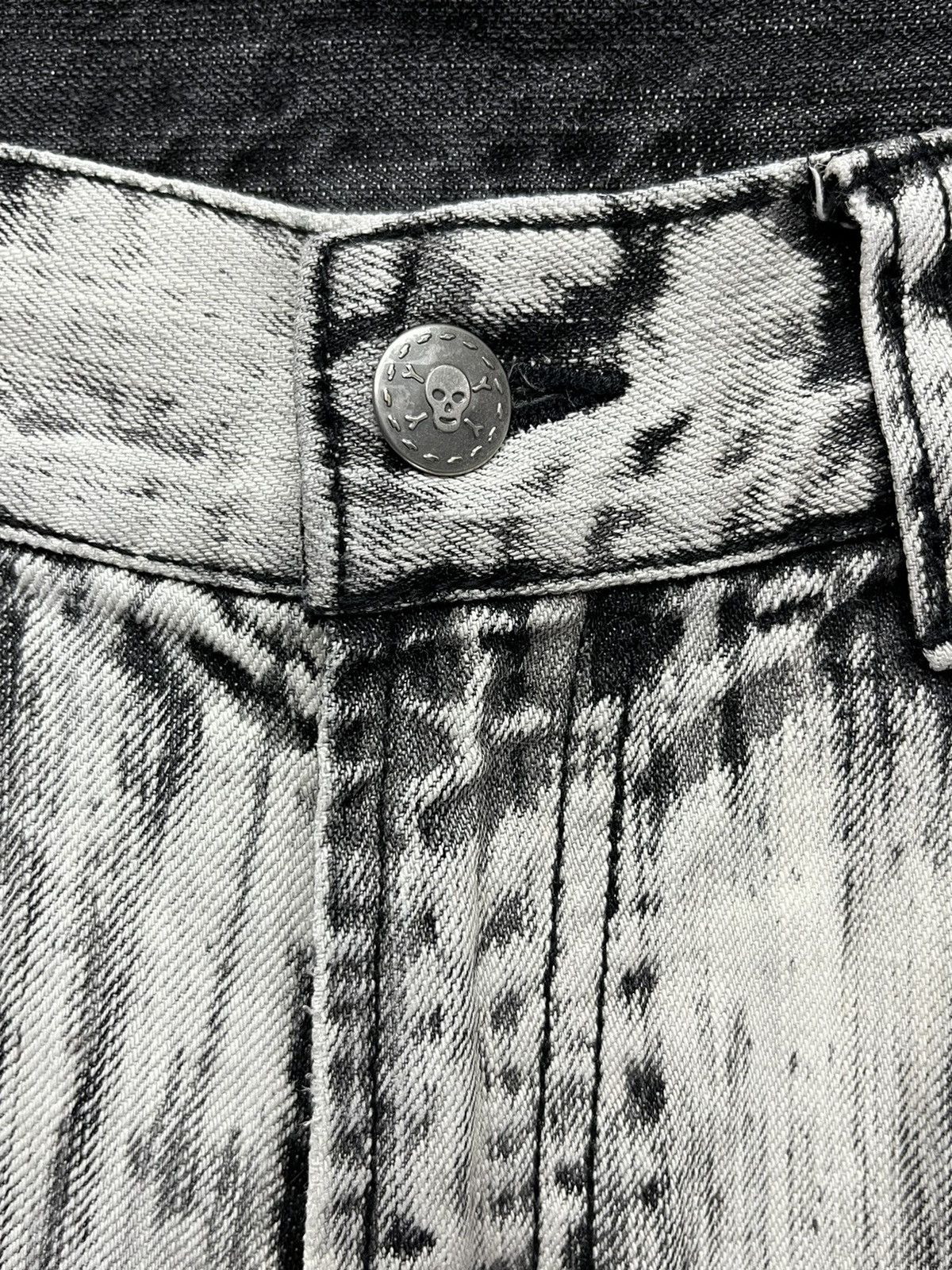 Japanese Brand 💀SICK SKULL💀 Retro Punk Rock Ripped Japanese Brand Denim Size US 32 / EU 48 - 9 Thumbnail