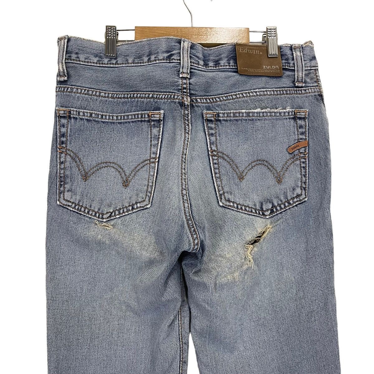 Edwin Edwin Zylon Distressed Jeans Edwin Zylon Flare Jeans 31x30 Size US 31 - 11 Thumbnail