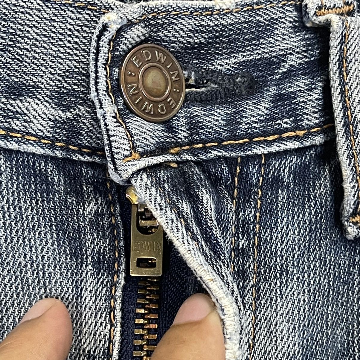 Edwin Edwin Zylon Distressed Jeans Edwin Zylon Flare Jeans 31x30 Size US 31 - 4 Thumbnail