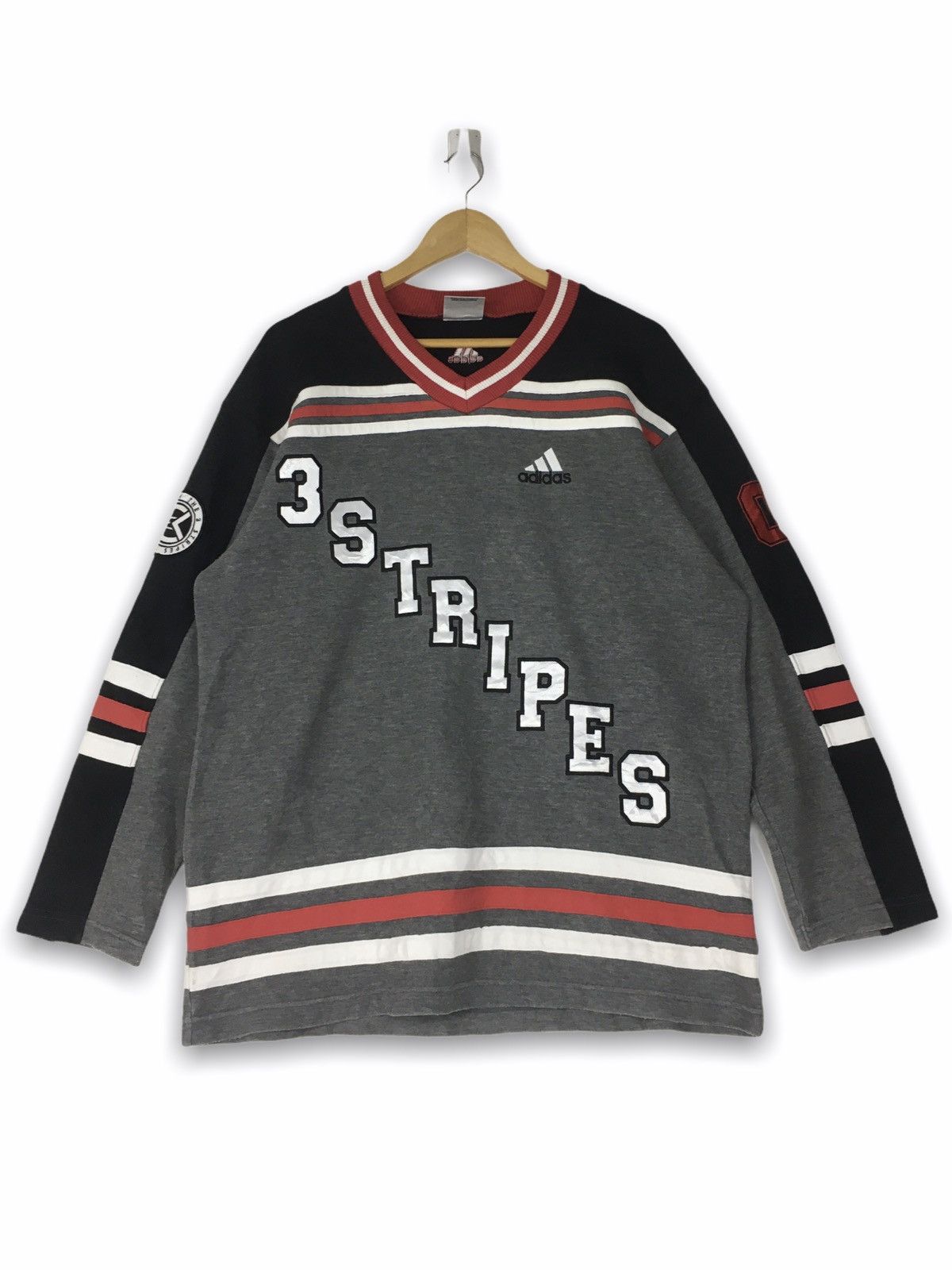 image of Design Adidas Equipment Big Logo in Grey, Men's (Size Large)