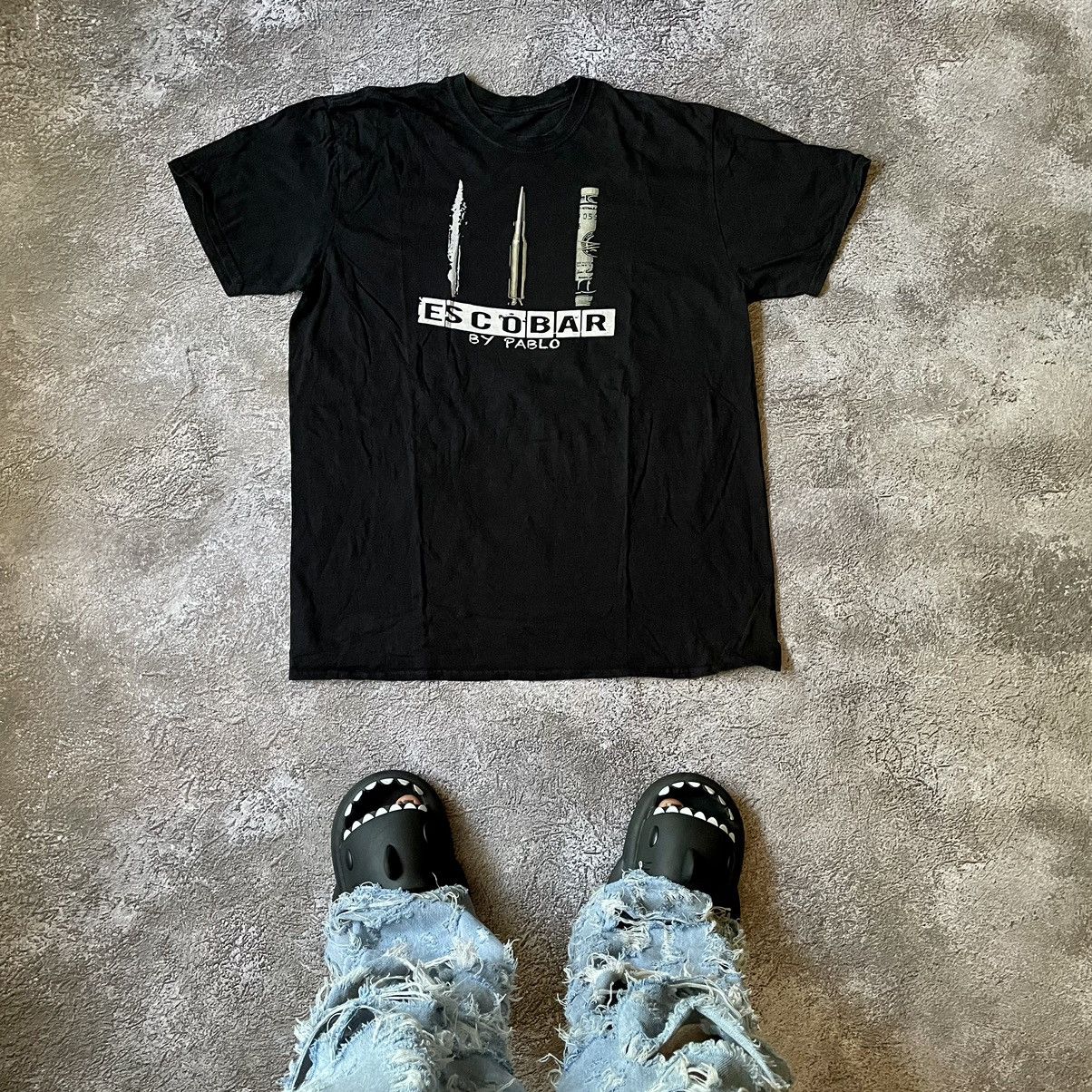 Vintage Vintage Y2K Graphic Tee Black Streetwear Oversized Opium M Size US M / EU 48-50 / 2 - 1 Thumbnail