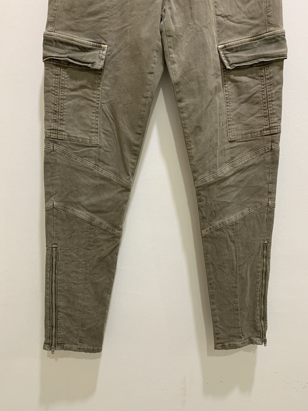 J Brand × Seditionaries J BRAND Zipper Skinny Slimfit Multipocket Biker Cargo Pants Size 26" / US 2 / IT 38 - 5 Thumbnail
