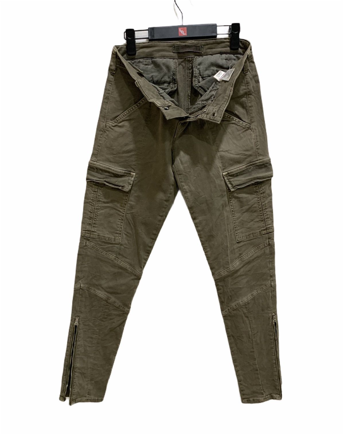 J Brand × Seditionaries J BRAND Zipper Skinny Slimfit Multipocket Biker Cargo Pants Size 26" / US 2 / IT 38 - 3 Thumbnail