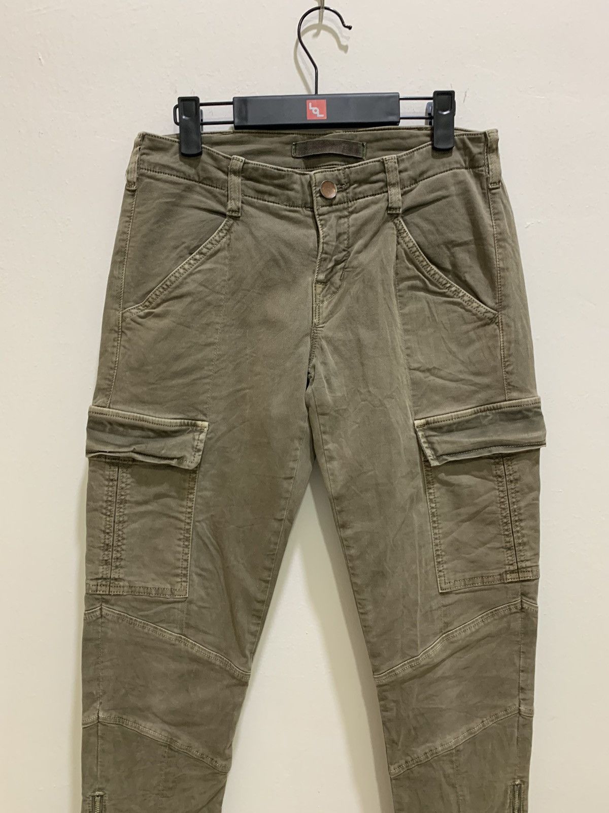 J Brand × Seditionaries J BRAND Zipper Skinny Slimfit Multipocket Biker Cargo Pants Size 26" / US 2 / IT 38 - 4 Thumbnail