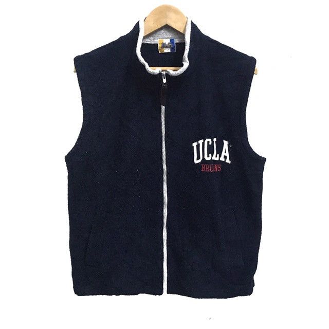 Vintage Vintage UCLA University Fleece Vest Jacket Sleeveless Size US S / EU 44-46 / 1 - 1 Thumbnail