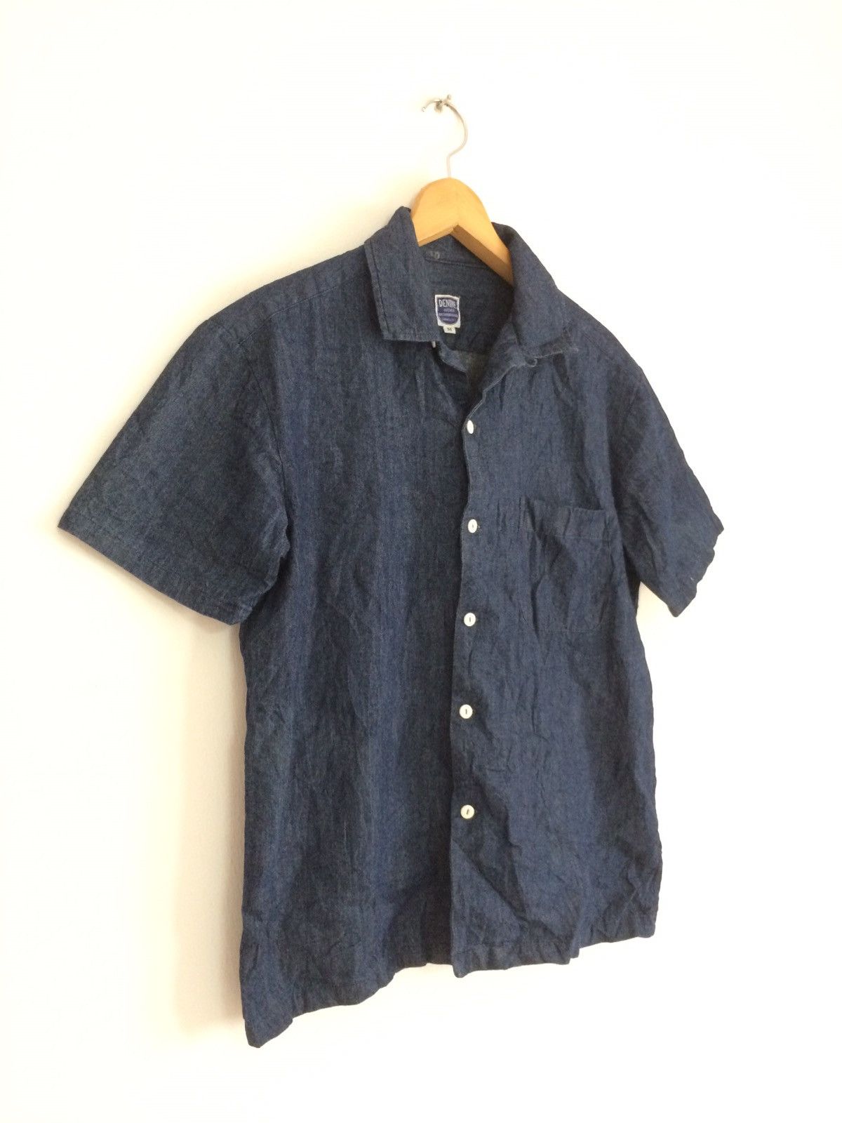 Denime × Japanese Brand × Vintage 🔥🔥Denime Indigo Blue SS Shirt Size US M / EU 48-50 / 2 - 2 Thumbnail