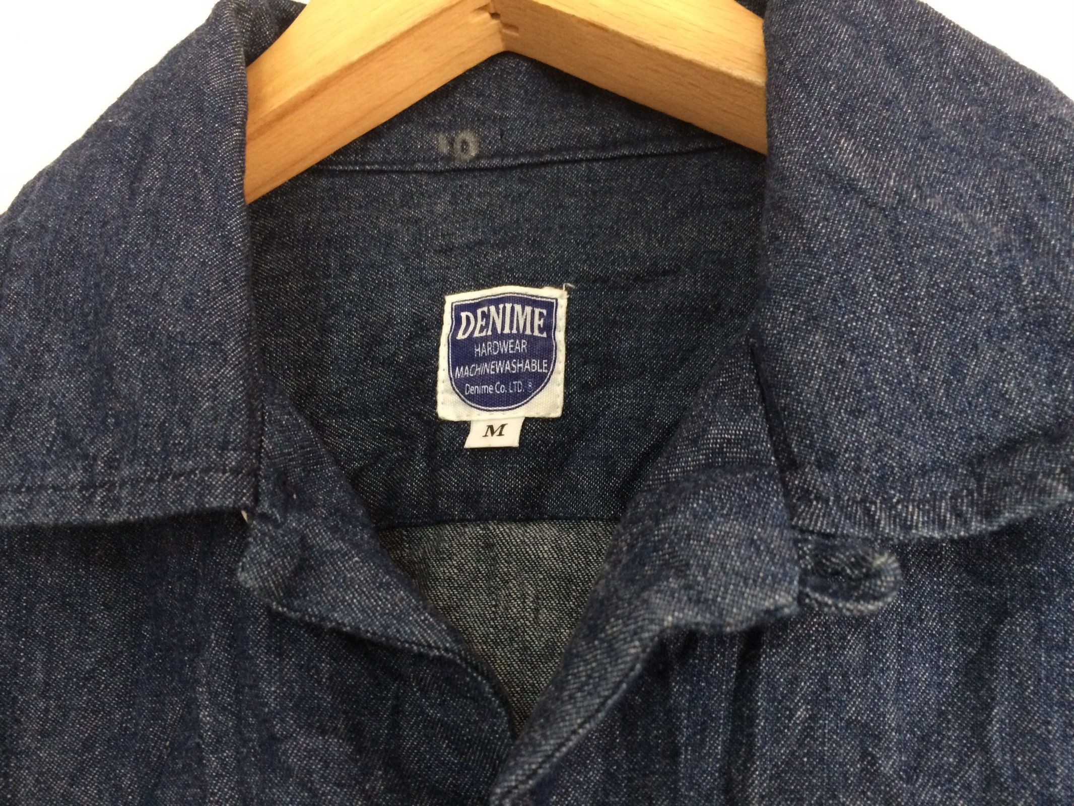 Denime × Japanese Brand × Vintage 🔥🔥Denime Indigo Blue SS Shirt Size US M / EU 48-50 / 2 - 5 Thumbnail