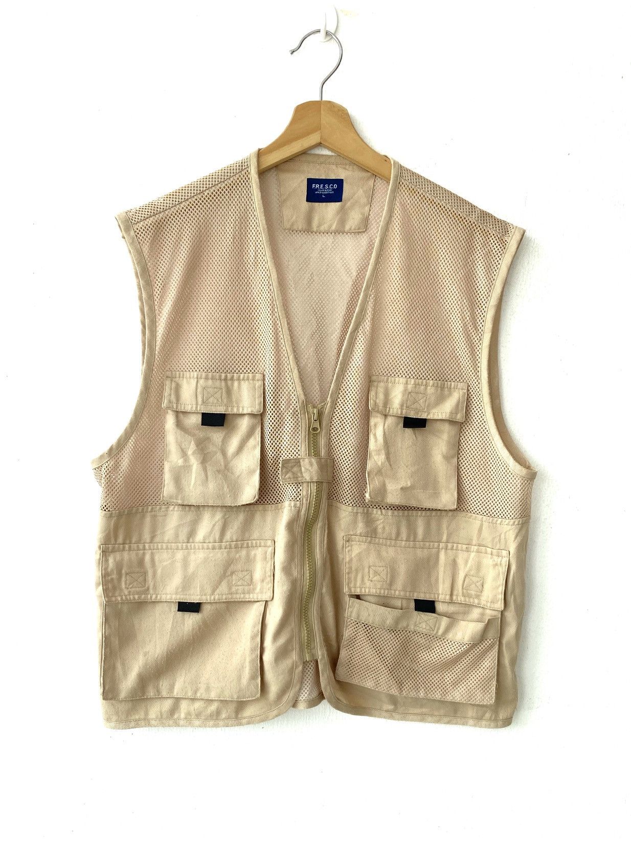 Japanese Brand Vintage F.R.E.S.C.O Tactical Multi Pocket Vest Size US M / EU 48-50 / 2 - 1 Thumbnail