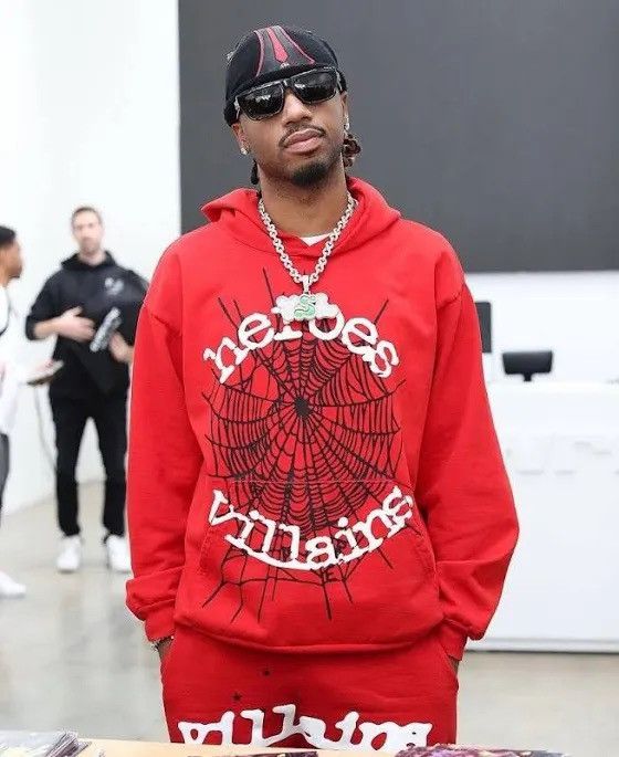 Metro Boomin Heroes & Villains Sp5der Worldwide S Hoodie -Authentic Size US S / EU 44-46 / 1 - 3 Thumbnail