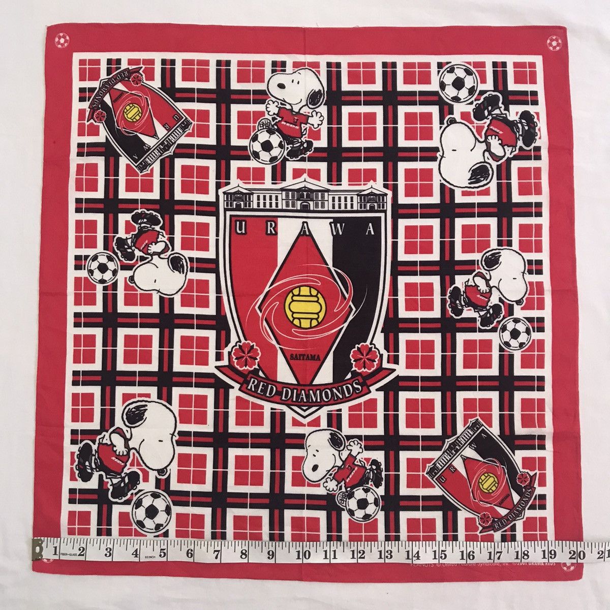 Japanese Brand Rare Urawa Reds x Peanuts handkerchief bandana neckerchief Size ONE SIZE - 1 Thumbnail