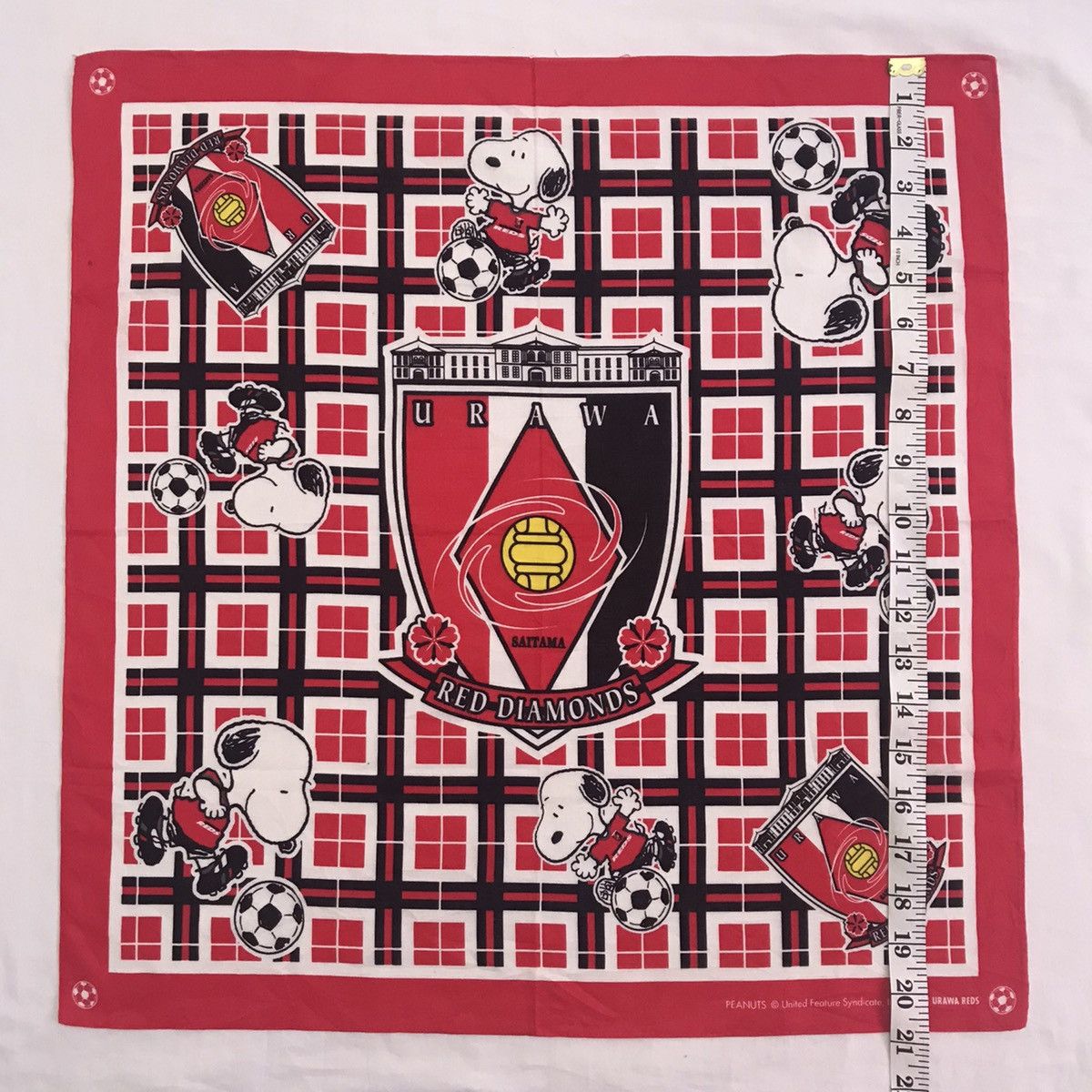 Japanese Brand Rare Urawa Reds x Peanuts handkerchief bandana neckerchief Size ONE SIZE - 2 Thumbnail