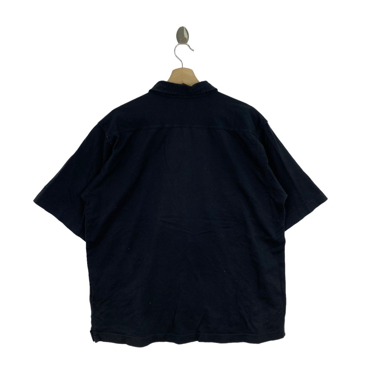 Nike Vintage NIKE GOLF SWOOSH Button Up Oversize Black Short Size US XL / EU 56 / 4 - 4 Thumbnail