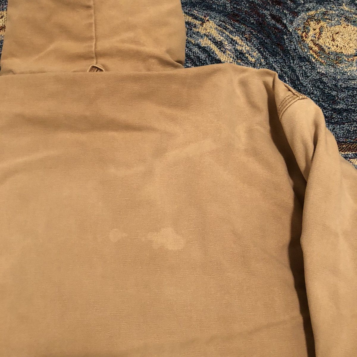 Carhartt × Carhartt Wip × Vintage Vintage Tan Hooded Carhartt Work Coat Size US XL / EU 56 / 4 - 4 Thumbnail