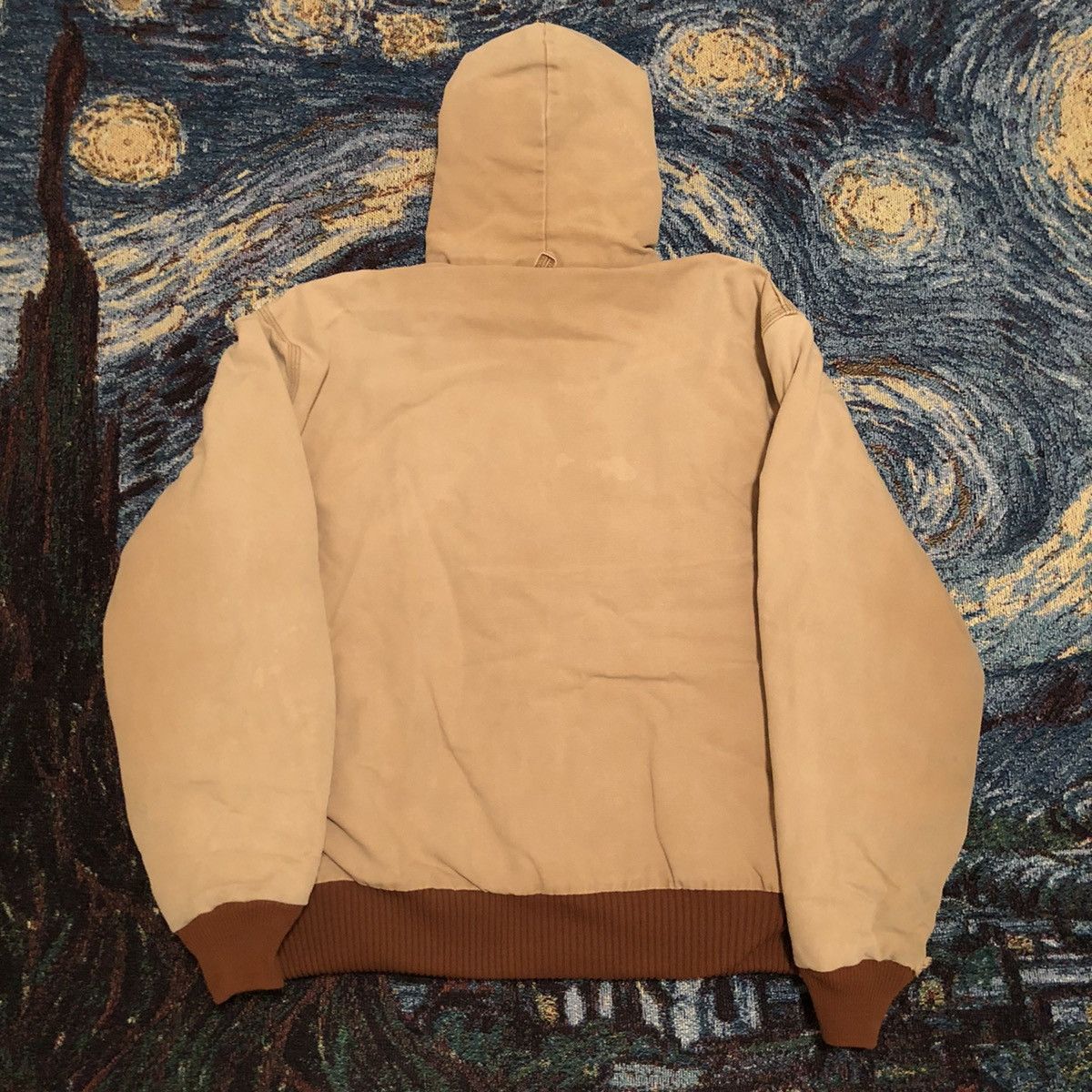 Carhartt × Carhartt Wip × Vintage Vintage Tan Hooded Carhartt Work Coat Size US XL / EU 56 / 4 - 3 Thumbnail