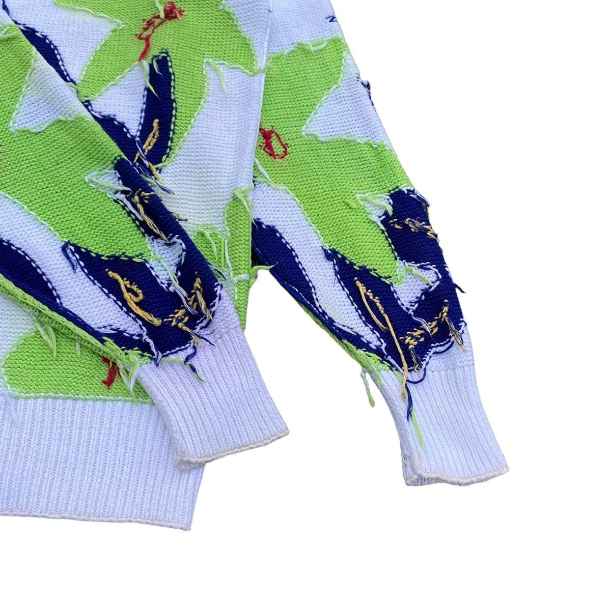 Japanese Brand 1990s Reversible Floral Knitwear Size US L / EU 52-54 / 3 - 5 Thumbnail