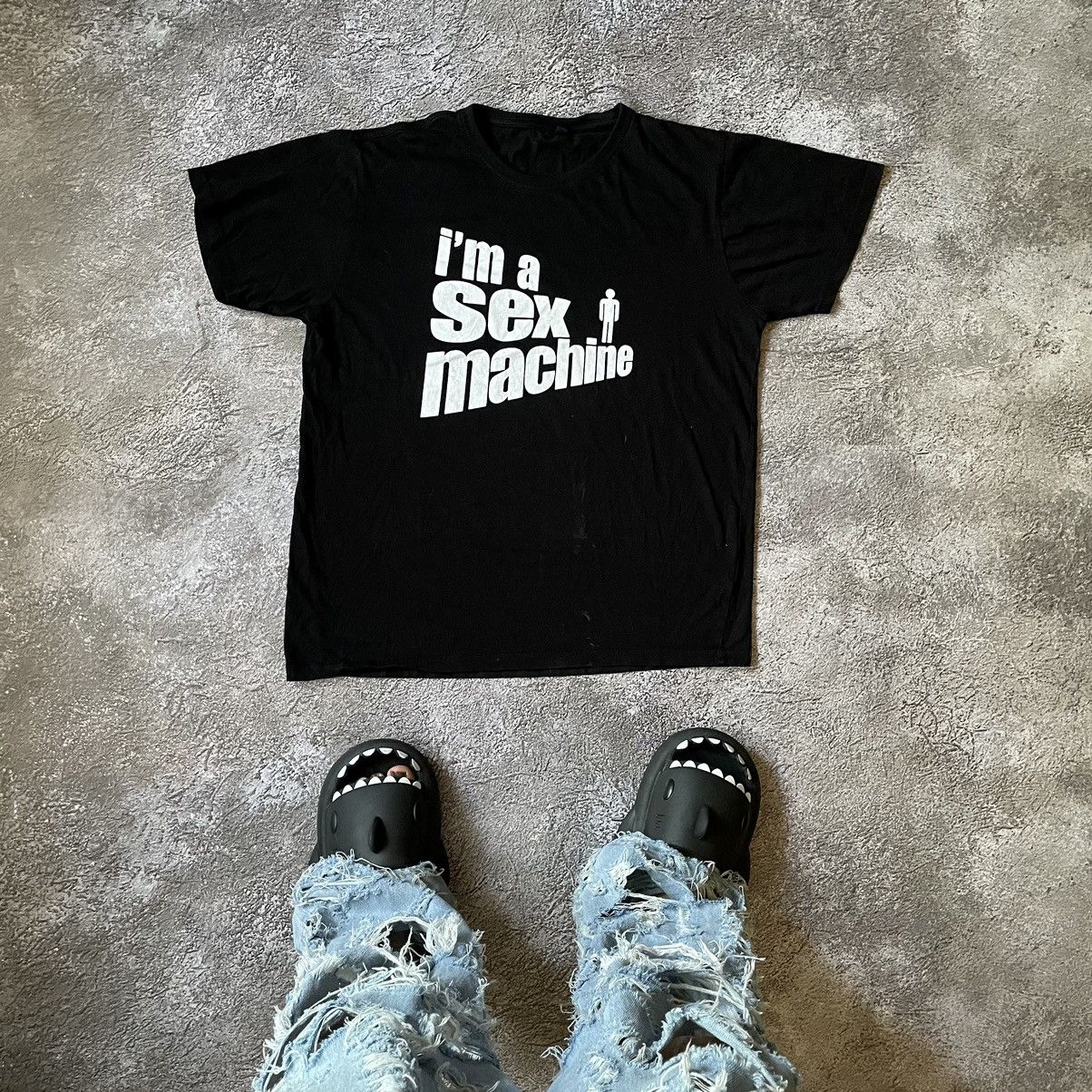 Vintage Vintage Y2K Black Graphic Tee Slogan Print Skate Grunge M Size US M / EU 48-50 / 2 - 1 Thumbnail