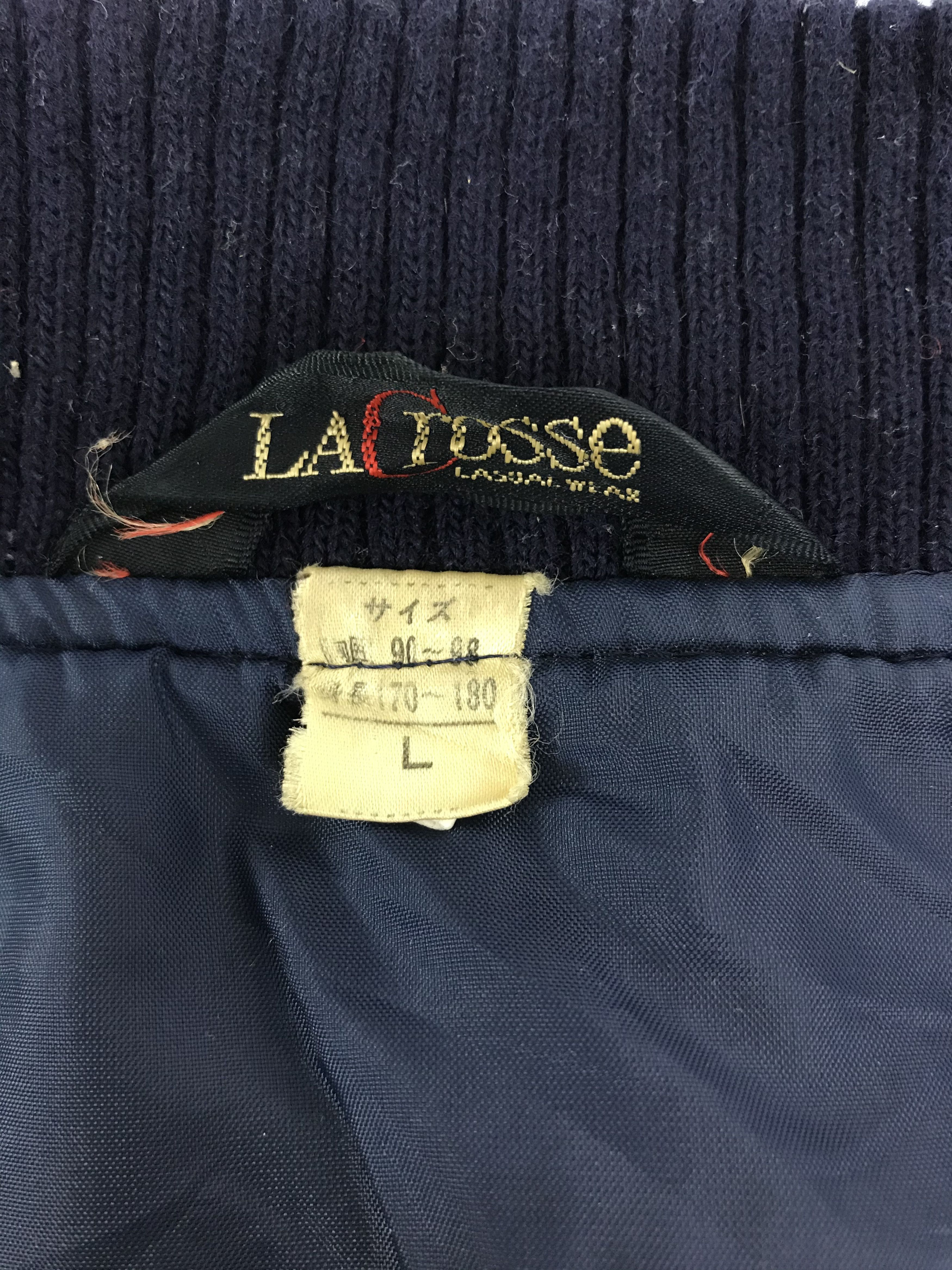 Vintage Lacrosse Styx Stripe Varsity Jacket Wool With Quilted Inner Size US M / EU 48-50 / 2 - 5 Thumbnail
