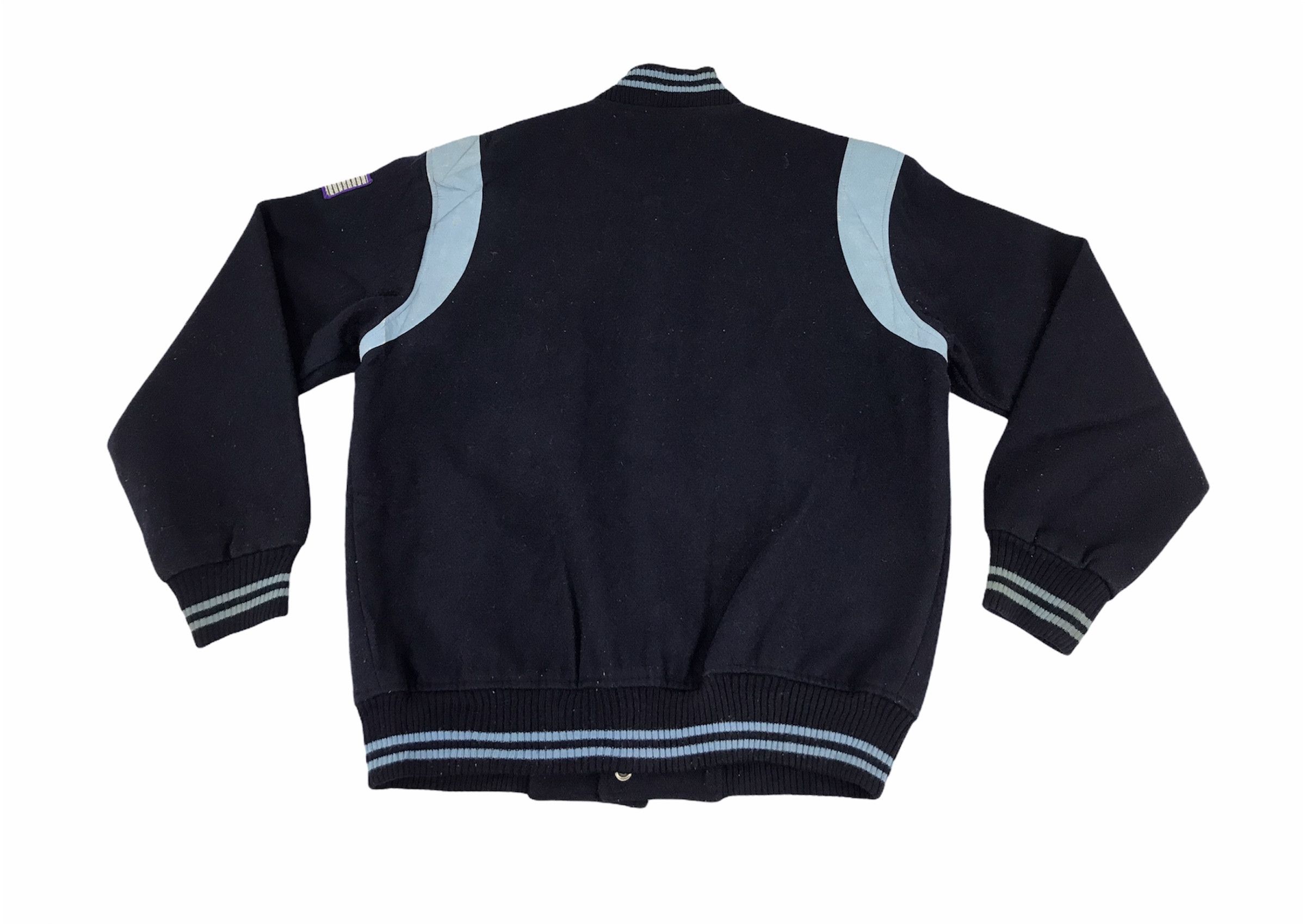 Vintage Lacrosse Styx Stripe Varsity Jacket Wool With Quilted Inner Size US M / EU 48-50 / 2 - 2 Thumbnail