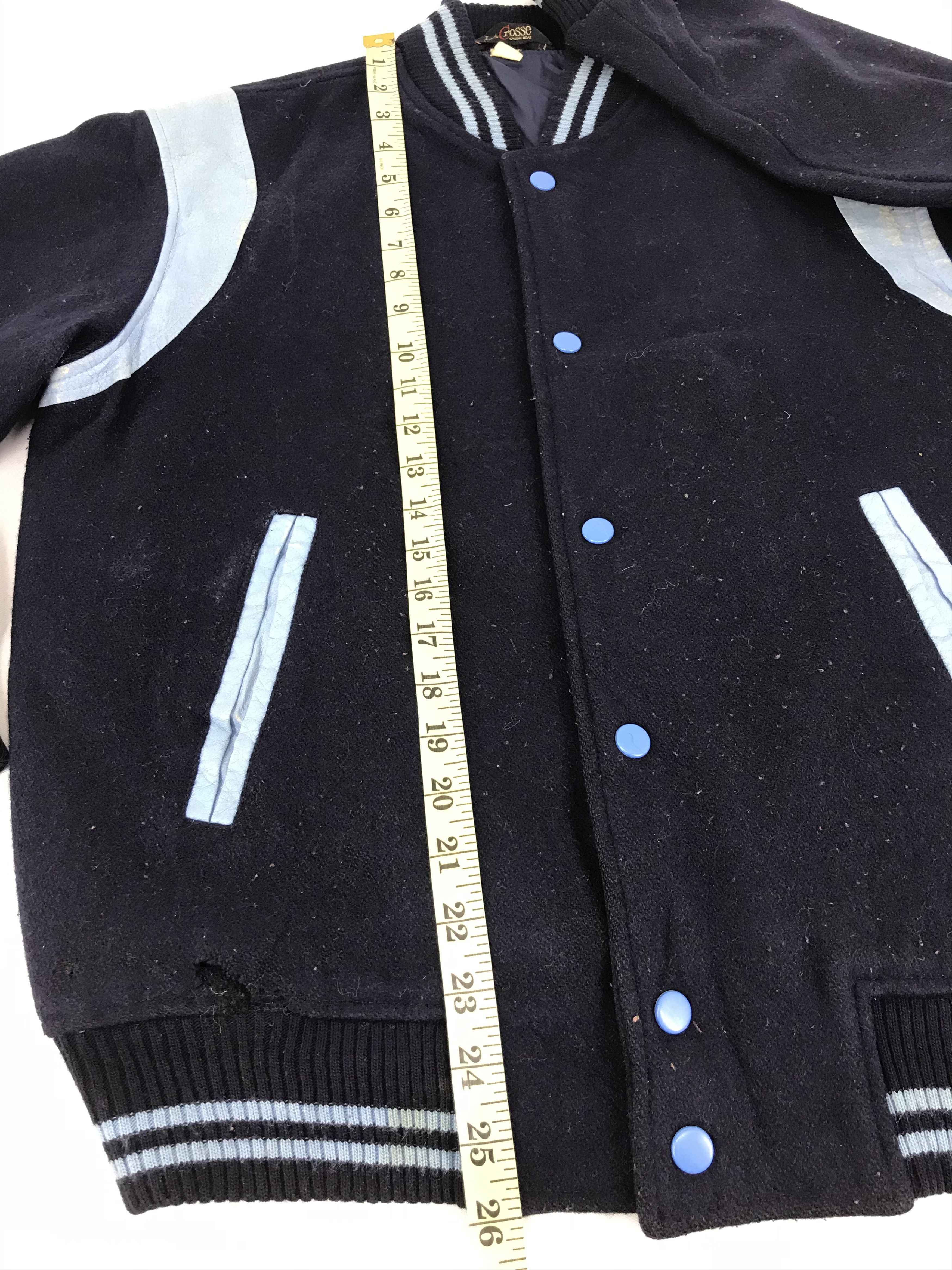 Vintage Lacrosse Styx Stripe Varsity Jacket Wool With Quilted Inner Size US M / EU 48-50 / 2 - 8 Thumbnail
