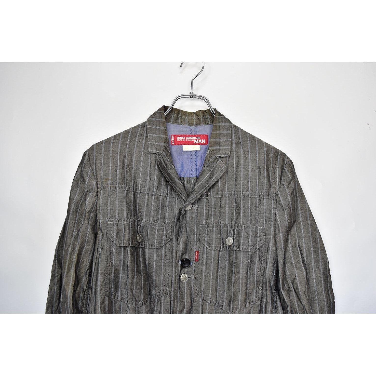 Comme des Garcons × Junya Watanabe × Levi's stripe work jacket 29225 - 866 119 Size US XS / EU 42 / 0 - 6 Thumbnail