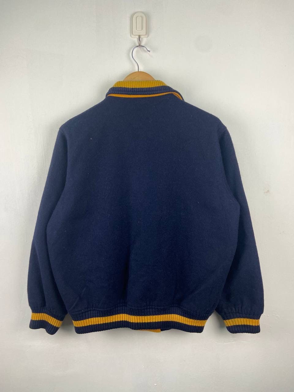 Japanese Brand Vintage 90s Troy Bros Varsity Jacket Blue Navy Size US L / EU 52-54 / 3 - 2 Thumbnail
