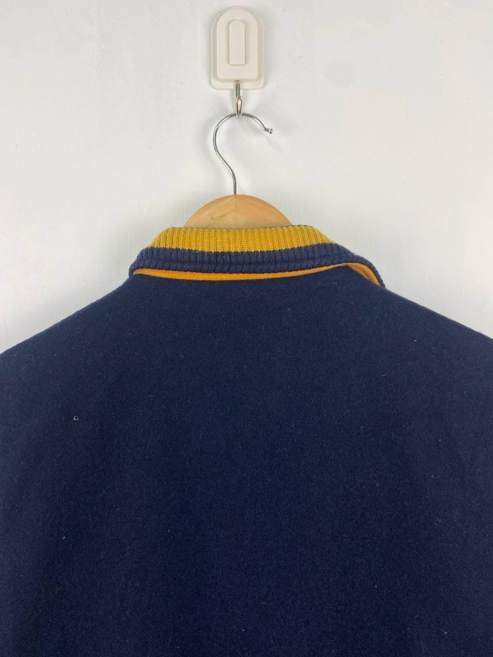 Japanese Brand Vintage 90s Troy Bros Varsity Jacket Blue Navy Size US L / EU 52-54 / 3 - 6 Thumbnail