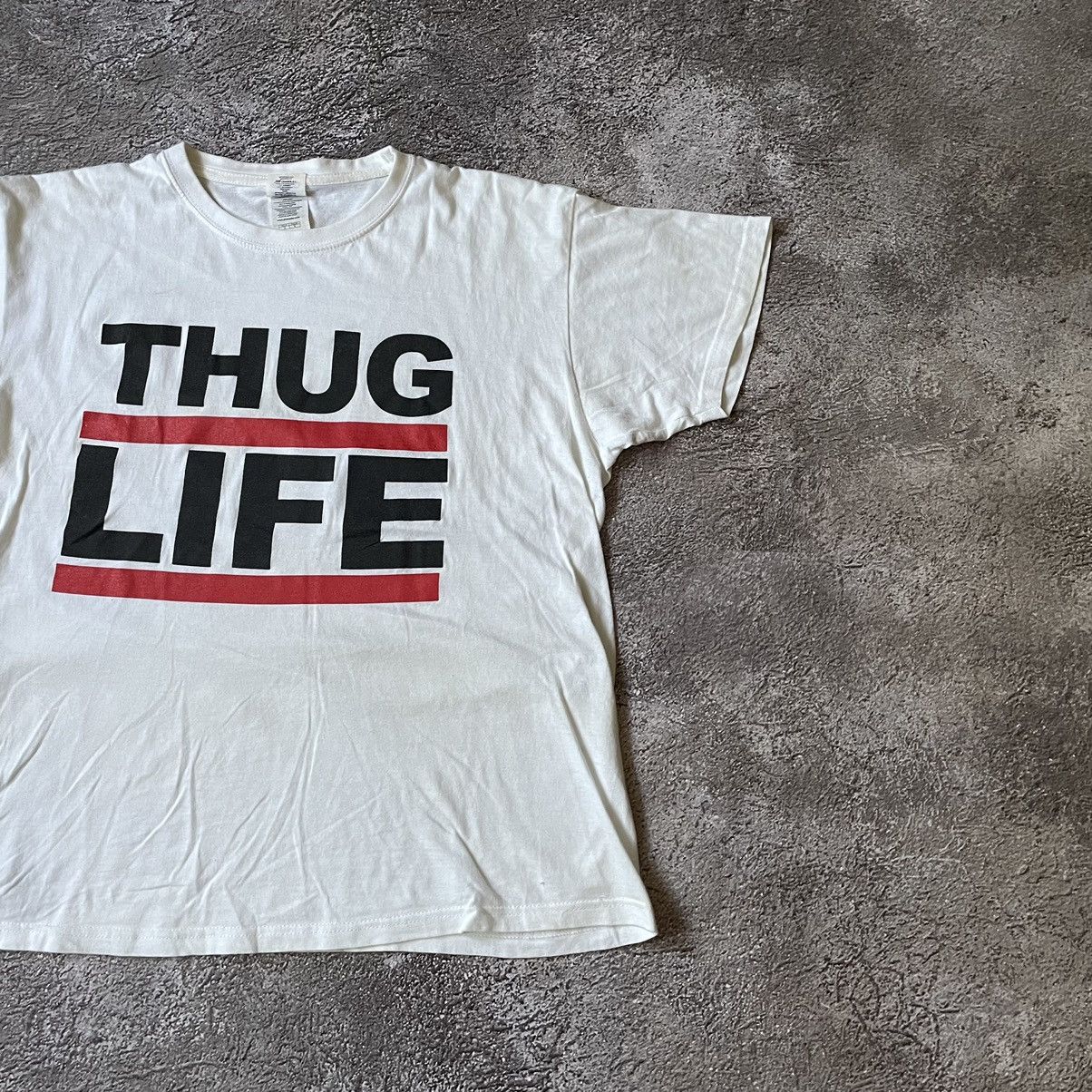 Vintage Vintage Y2K Thug Life Graphic Tee Streetwear Swag Faded M Size US M / EU 48-50 / 2 - 3 Thumbnail