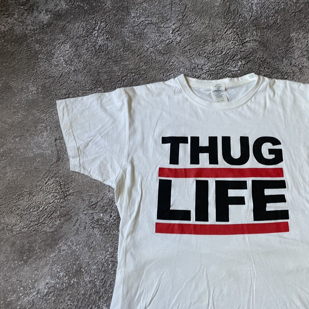 Vintage Vintage Y2K Thug Life Graphic Tee Streetwear Swag Faded M Size US M / EU 48-50 / 2 - 4 Thumbnail