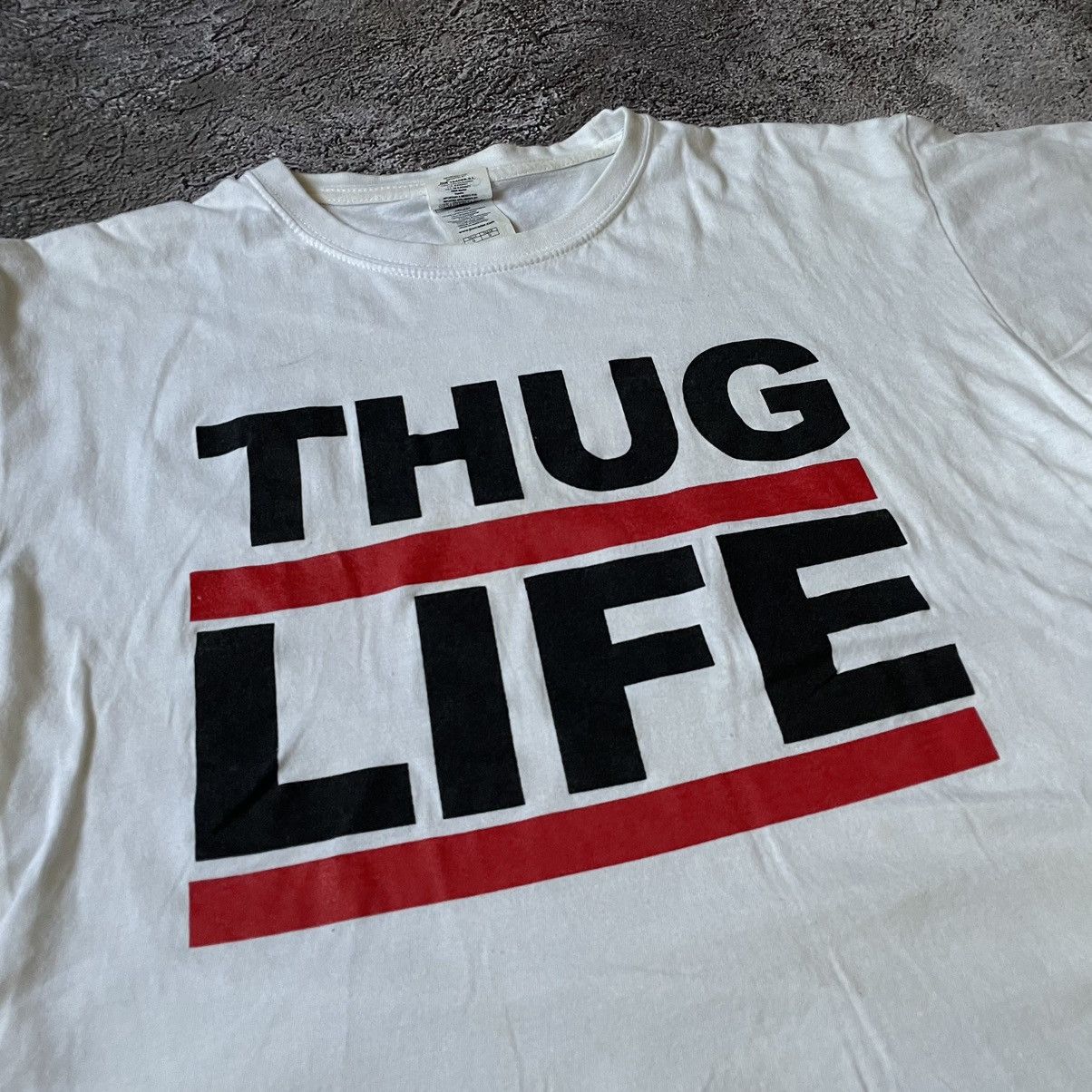 Vintage Vintage Y2K Thug Life Graphic Tee Streetwear Swag Faded M Size US M / EU 48-50 / 2 - 6 Thumbnail