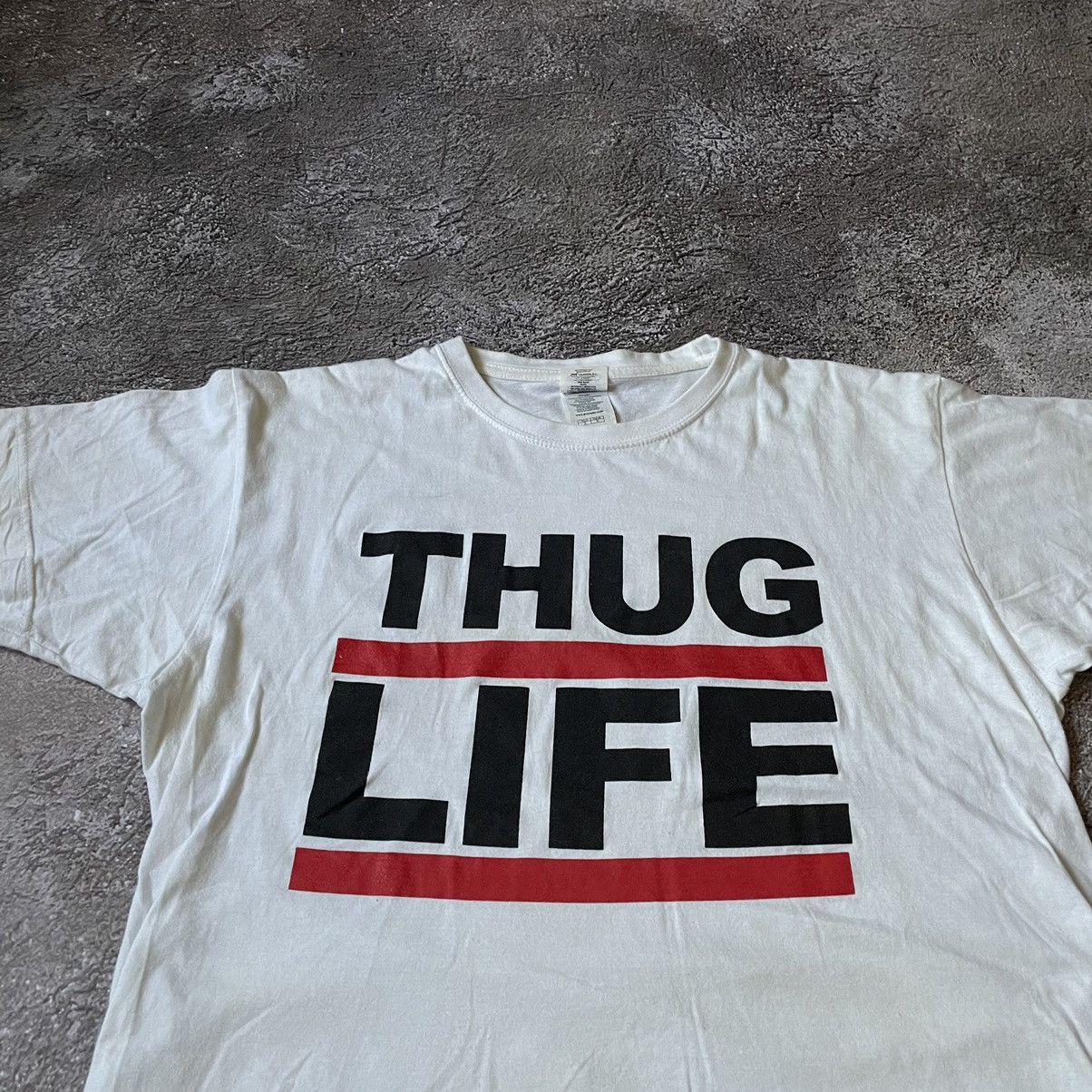 Vintage Vintage Y2K Thug Life Graphic Tee Streetwear Swag Faded M Size US M / EU 48-50 / 2 - 5 Thumbnail