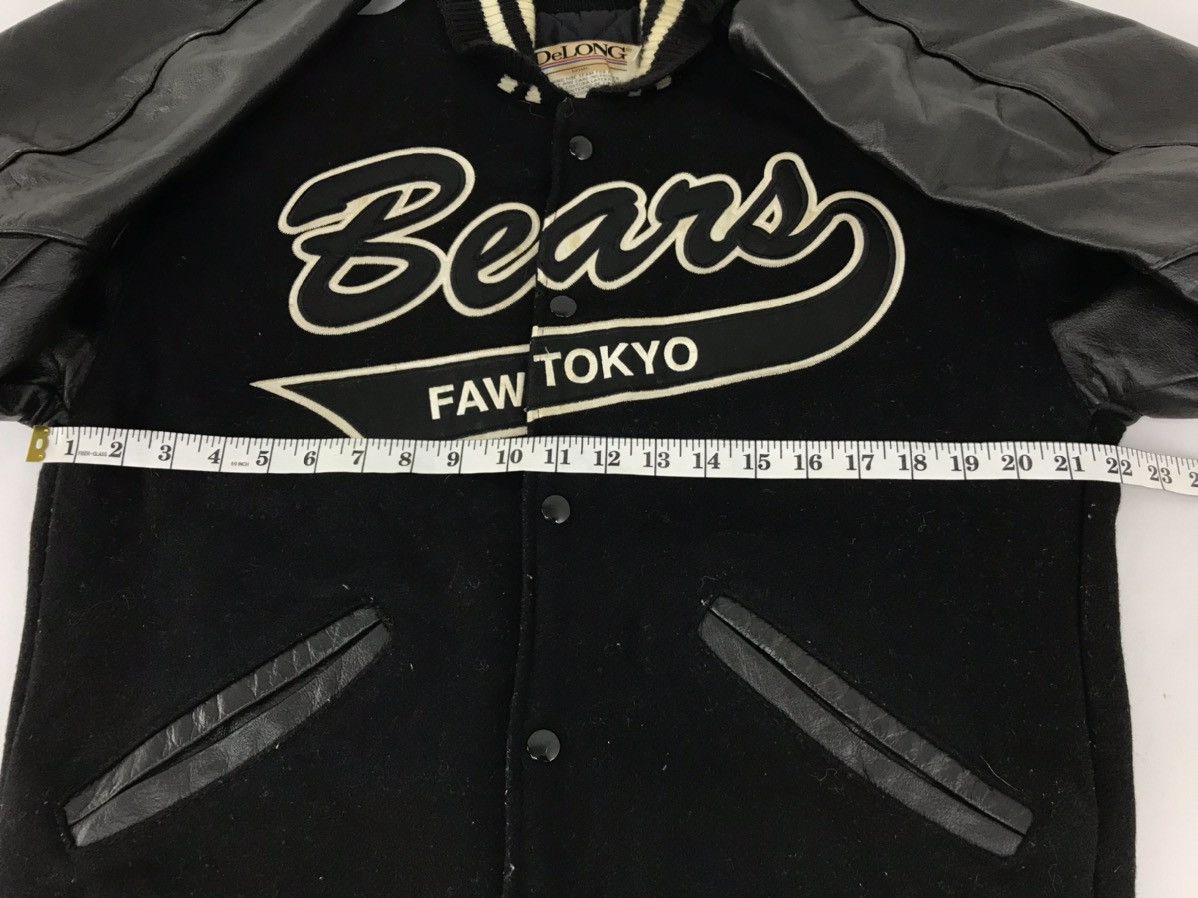 Delong × Vintage Vintage DeLong Bears Faw Tokyo AG 85 Varsity Leather Jacket Size US M / EU 48-50 / 2 - 10 Thumbnail