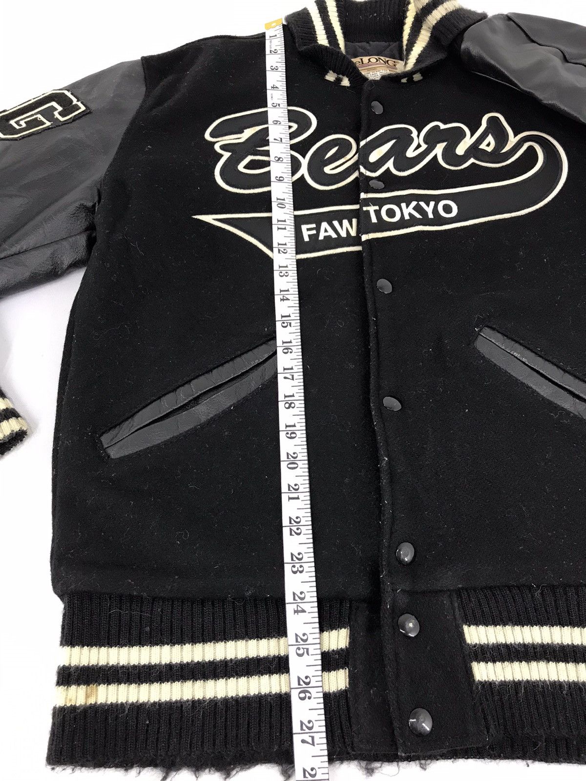 Delong × Vintage Vintage DeLong Bears Faw Tokyo AG 85 Varsity Leather Jacket Size US M / EU 48-50 / 2 - 11 Thumbnail