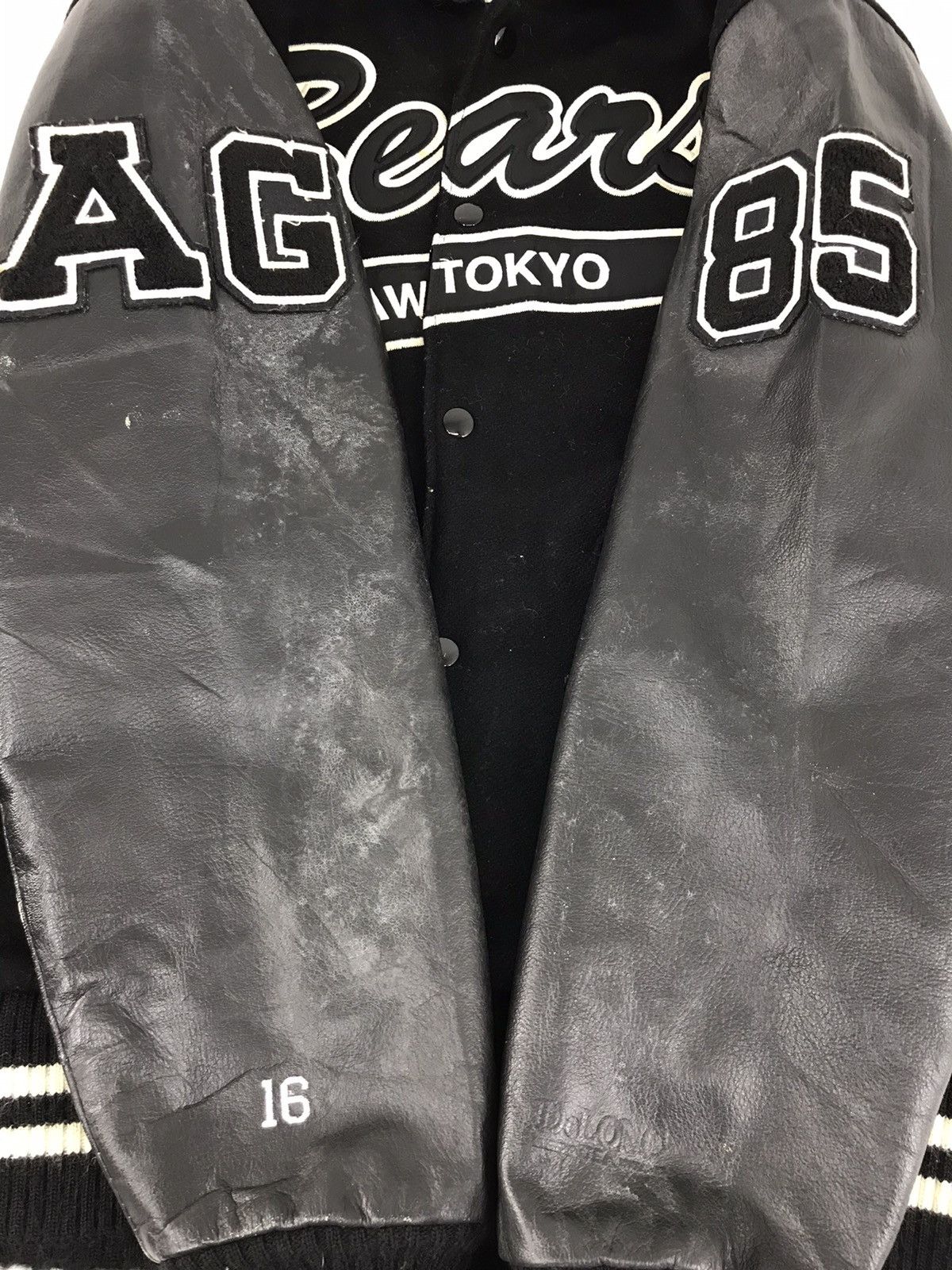 Delong × Vintage Vintage DeLong Bears Faw Tokyo AG 85 Varsity Leather Jacket Size US M / EU 48-50 / 2 - 13 Thumbnail