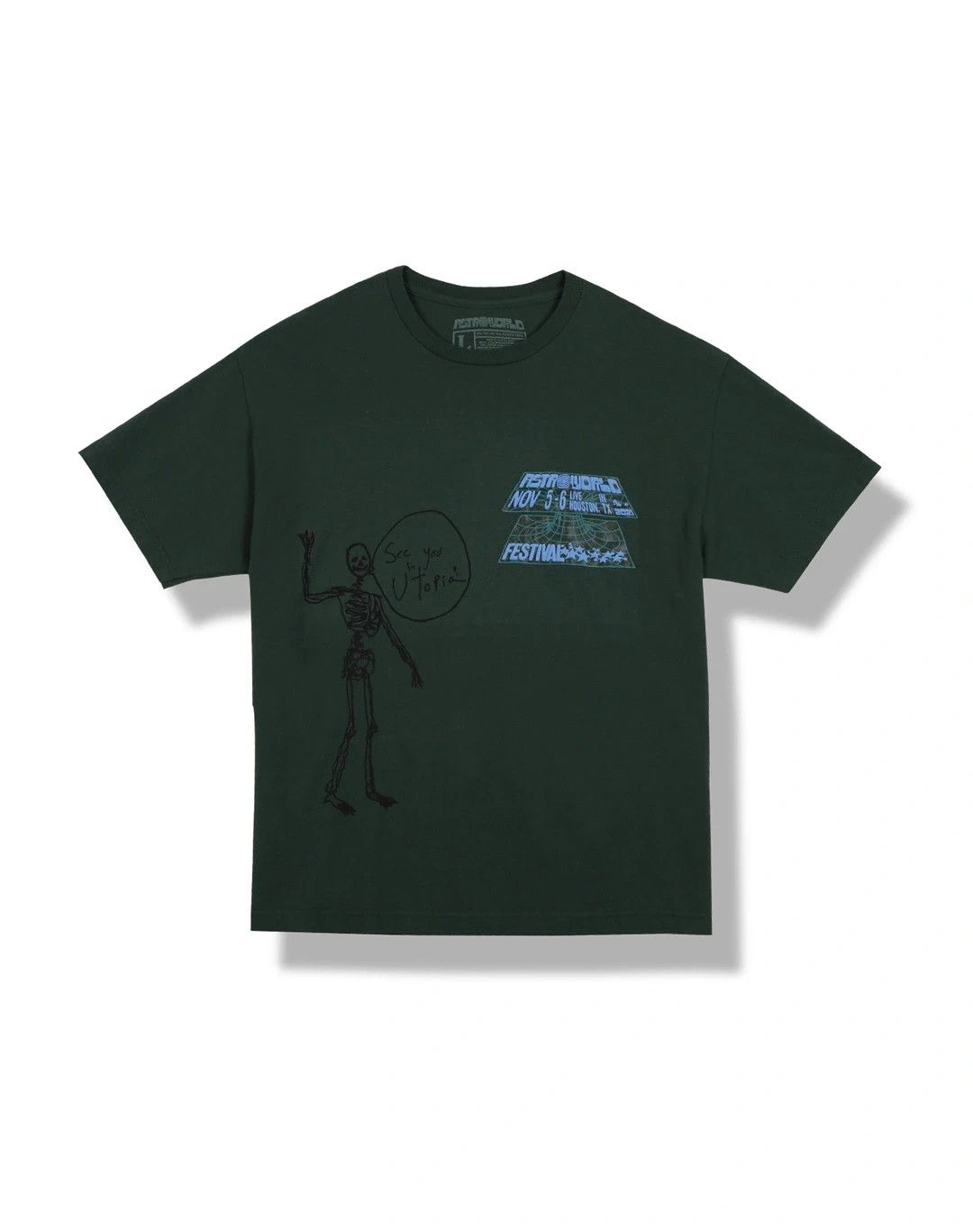 Travis Scott Astrofest 21 Travis Scott Open Your Eyes T-Shirt Size US XL / EU 56 / 4 - 2 Thumbnail