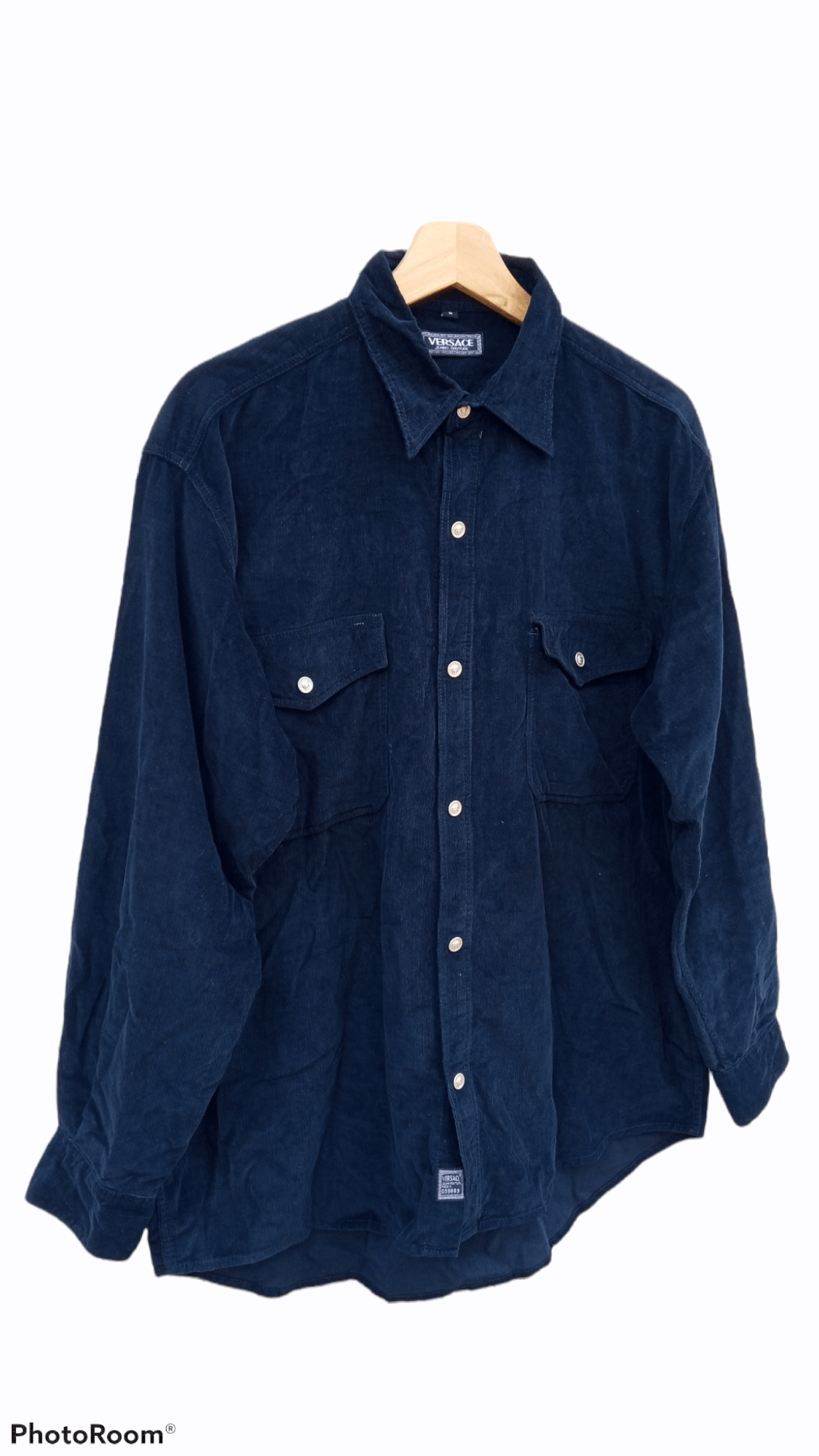 Versace × Vintage 🔥🔥Vintage Versace Curdoroy LS Shirt Size US L / EU 52-54 / 3 - 2 Thumbnail