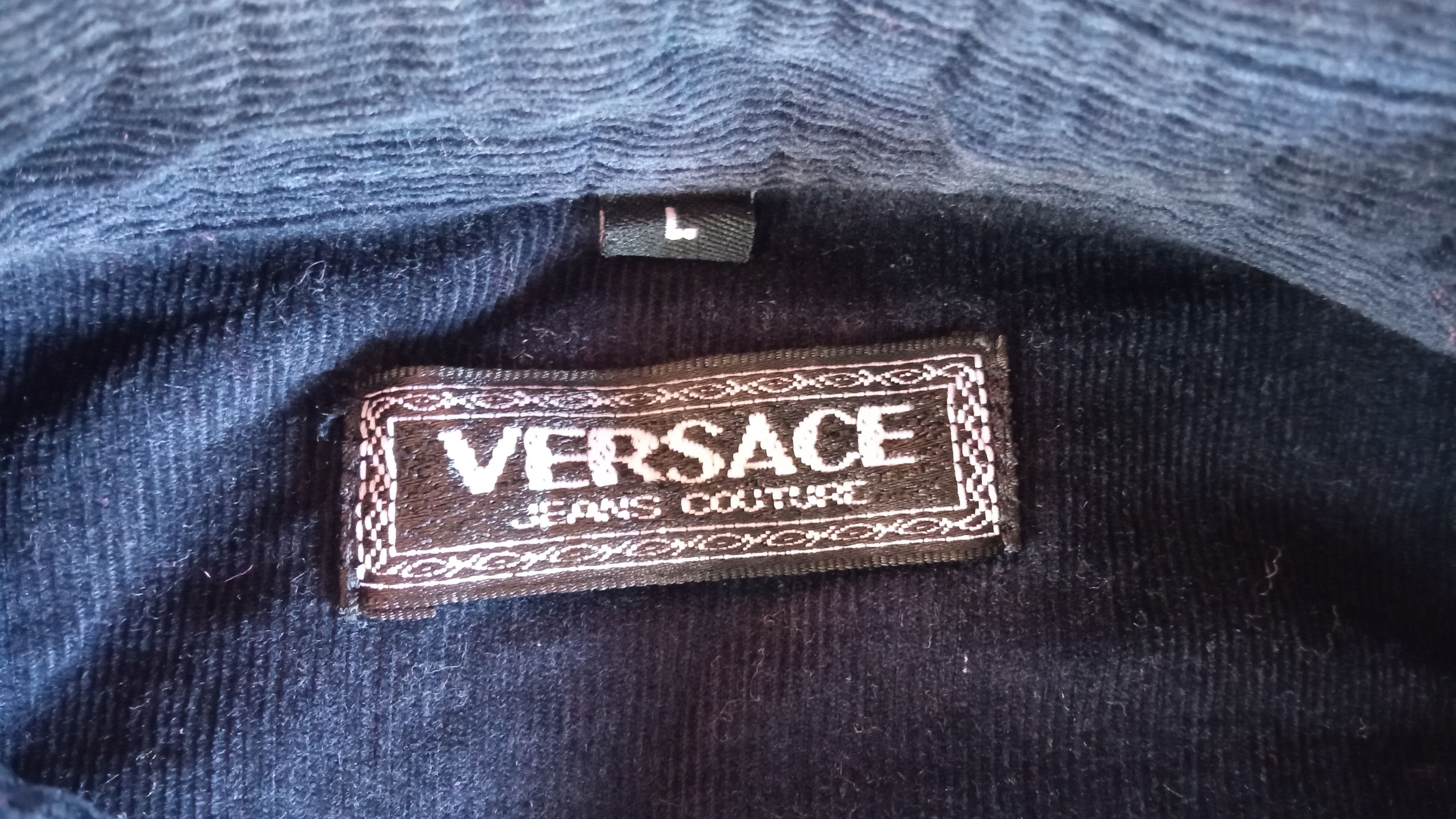 Versace × Vintage 🔥🔥Vintage Versace Curdoroy LS Shirt Size US L / EU 52-54 / 3 - 23 Thumbnail