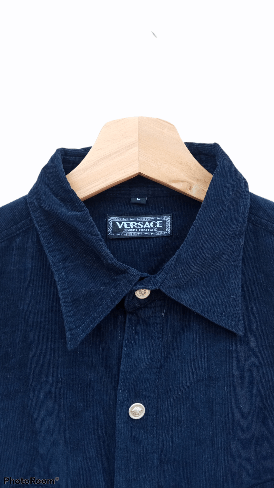 Versace × Vintage 🔥🔥Vintage Versace Curdoroy LS Shirt Size US L / EU 52-54 / 3 - 17 Thumbnail