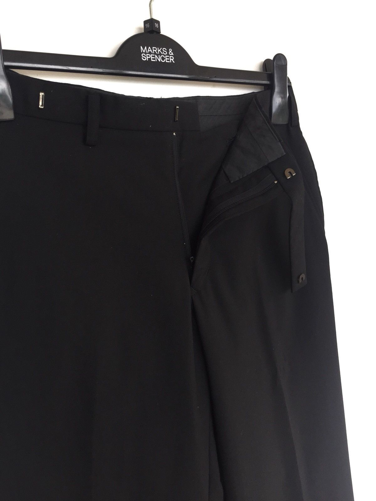 Masaki Matsushima 🇯🇵 Ideal Designer Minimal Leg Joint Wool Pants Size US 29 - 6 Thumbnail