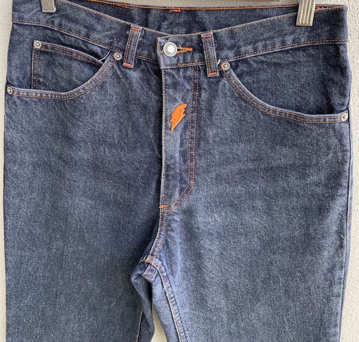 Walter Van Beirendonck W & LT - "Kiss the Future" Lightning Bolt Jeans Size US 30 / EU 46 - 10 Thumbnail