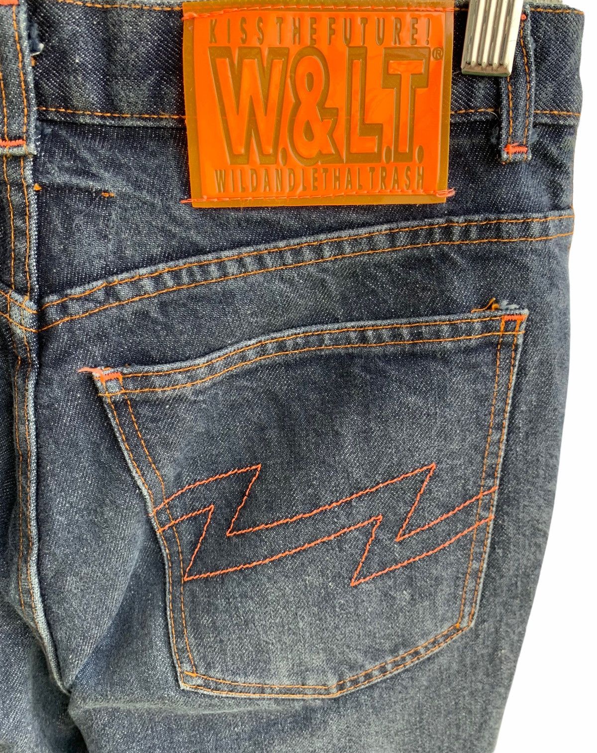 Walter Van Beirendonck W & LT - "Kiss the Future" Lightning Bolt Jeans Size US 30 / EU 46 - 8 Thumbnail