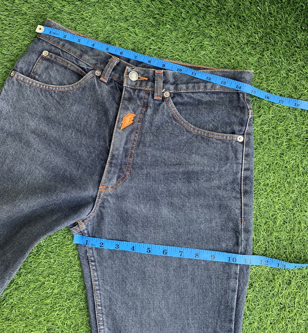 Walter Van Beirendonck W & LT - "Kiss the Future" Lightning Bolt Jeans Size US 30 / EU 46 - 17 Thumbnail