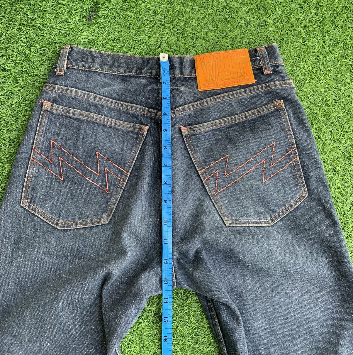 Walter Van Beirendonck W & LT - "Kiss the Future" Lightning Bolt Jeans Size US 30 / EU 46 - 21 Thumbnail