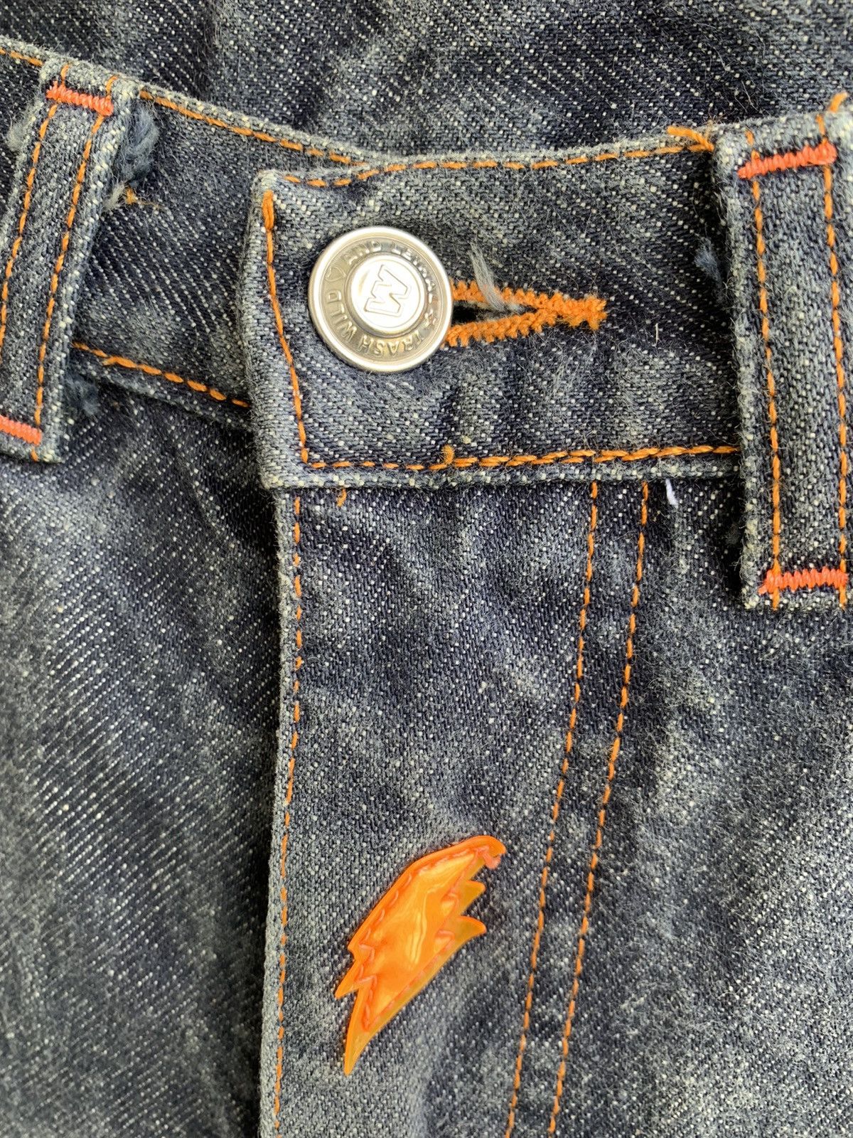 Walter Van Beirendonck W & LT - "Kiss the Future" Lightning Bolt Jeans Size US 30 / EU 46 - 9 Thumbnail