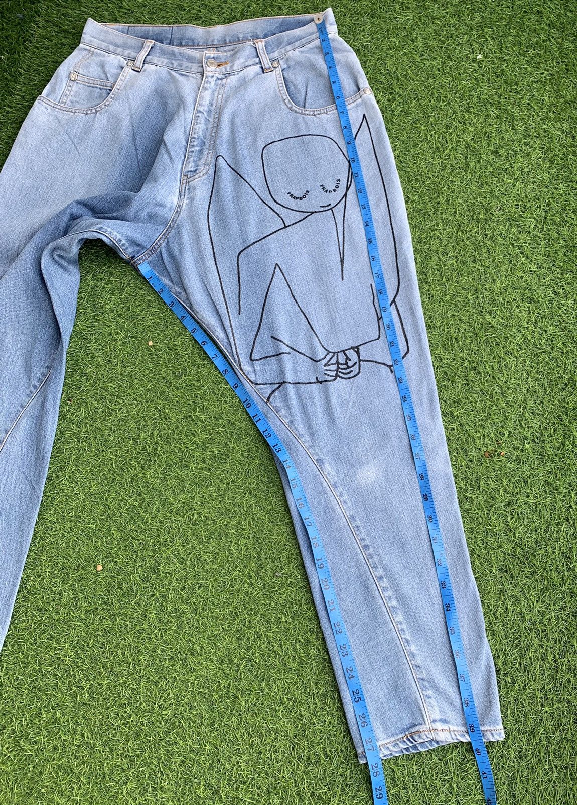 Frapbois Japanese Brand Frapbois X Paul Klee Baggie Jeans Size US 31 - 19 Thumbnail