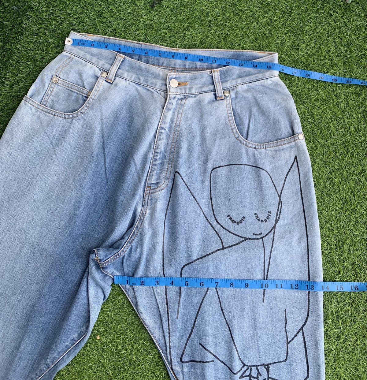 Frapbois Japanese Brand Frapbois X Paul Klee Baggie Jeans Size US 31 - 16 Thumbnail