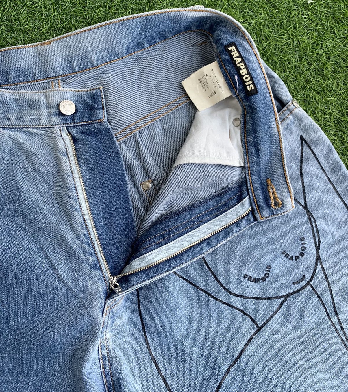Frapbois Japanese Brand Frapbois X Paul Klee Baggie Jeans Size US 31 - 14 Thumbnail