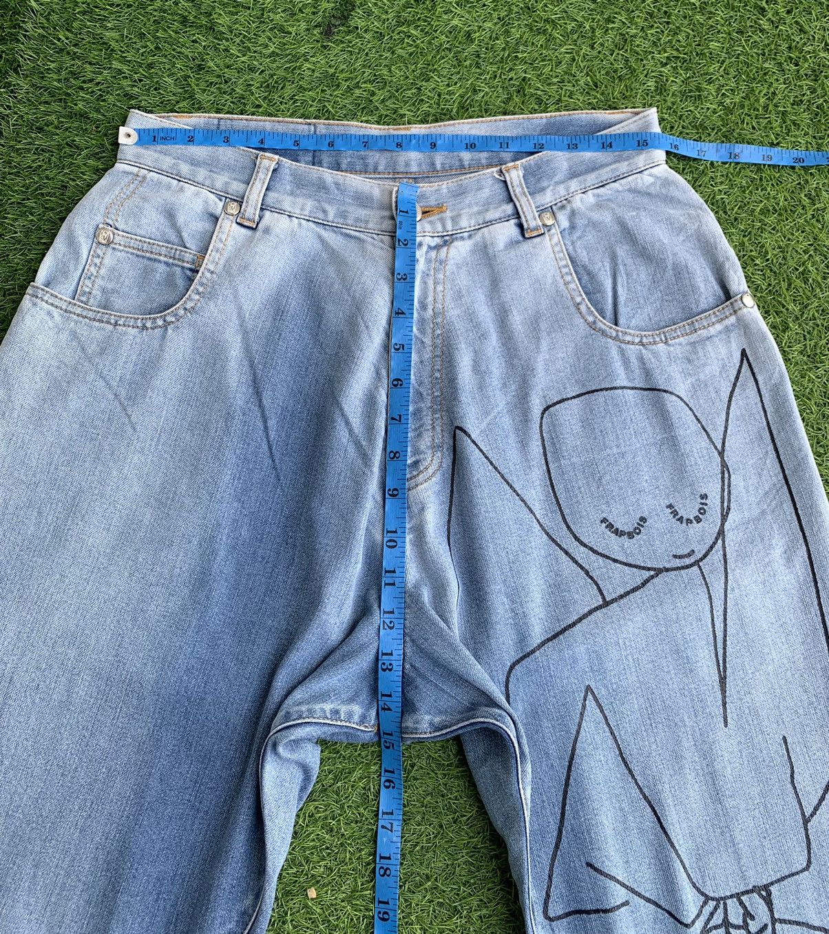 Frapbois Japanese Brand Frapbois X Paul Klee Baggie Jeans Size US 31 - 17 Thumbnail