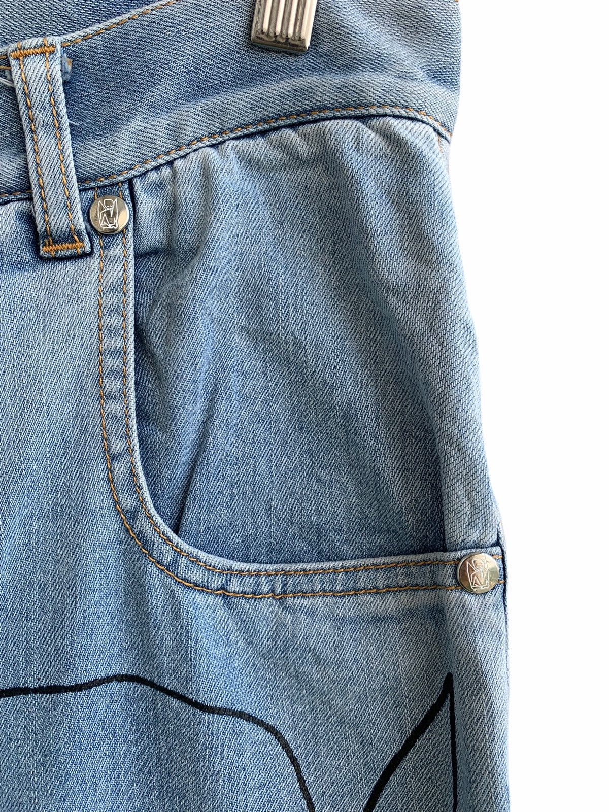Frapbois Japanese Brand Frapbois X Paul Klee Baggie Jeans Size US 31 - 8 Thumbnail